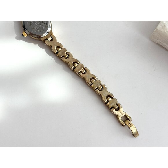 Tres XOXO Genuine Diamond Dual Toned Ladies Vintage Wristwatch - 18mm - WORKS! - Picture 6 of 14